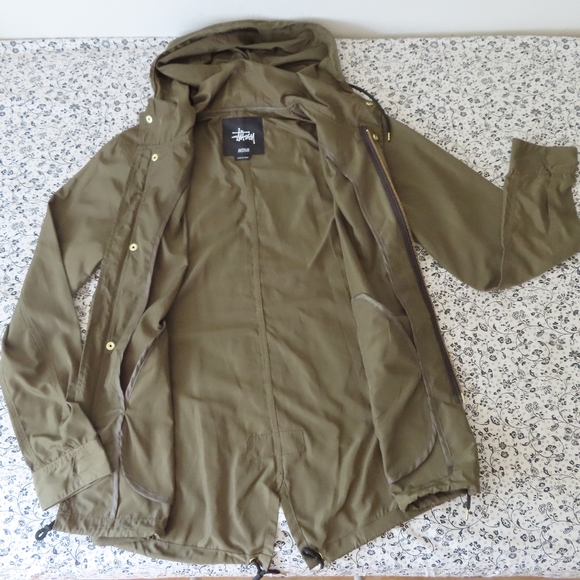 STUSSY milspec OLIVE FISHTAIL JACKET M - Picture 2 of 7